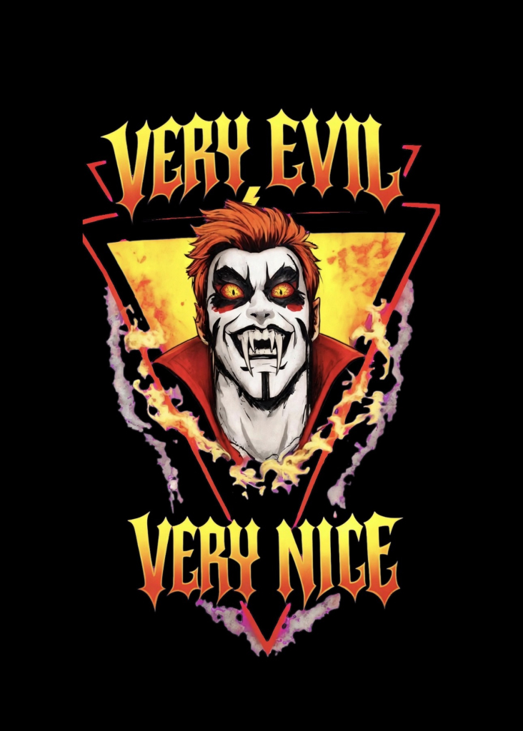 Logo for Very Evil. Very Nice.