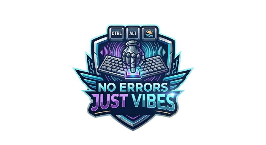 Logo for No Errors Just Vibes